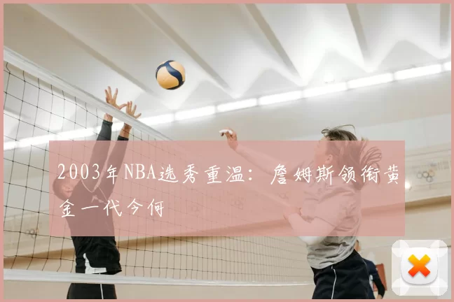 2003年NBA选秀重温：詹姆斯领衔黄金一代今何