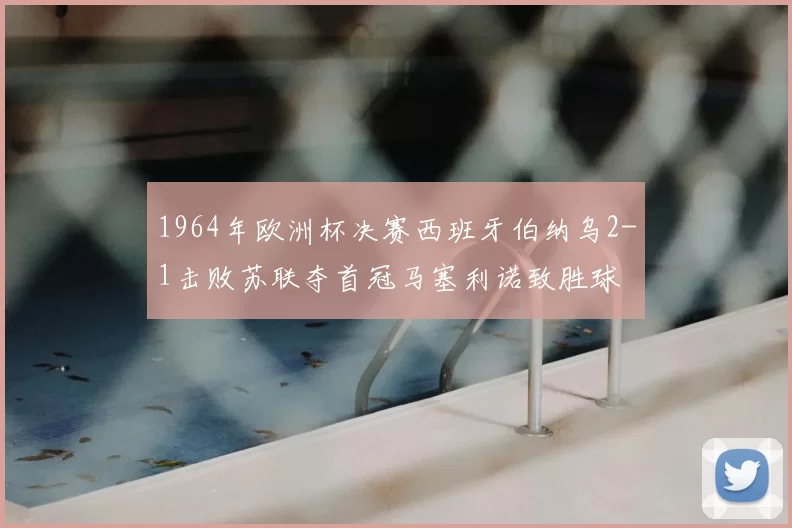1964年欧洲杯决赛西班牙伯纳乌2-1击败苏联夺首冠马塞利诺致胜球