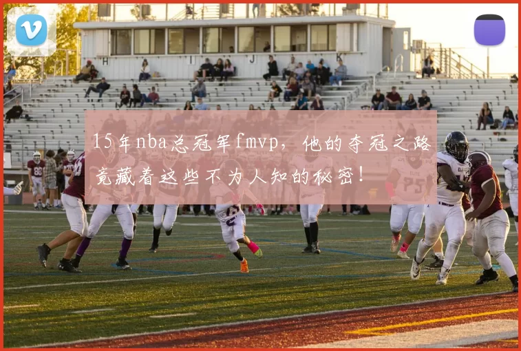15年nba总冠军fmvp,他的夺冠之路竟藏着这些不为人知的秘密!